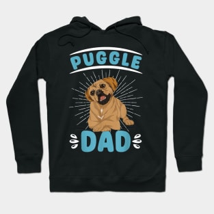 Mens Dog Lover Dad Dog Owner Animal Lover Fathers Day Pet Puggle Hoodie